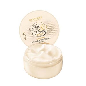 CEK BPOM Oriflame Sweden Milk & Honey Gold Nourishing Hand & Body Cream Small Pack