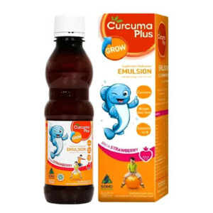 CEK BPOM Curcuma Plus Emulsion Grow Rasa Strawberry