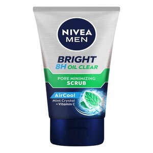 CEK BPOM Nivea MEN Bright Oil Clear Pore Minimizing Scrub